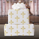 Search for christian cross wrapping paper Christening