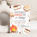 Recherche de camping baby shower invitations Feu de camp