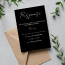 Search for solid black invitations Minimal