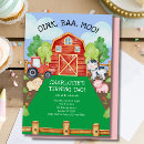Search for barnyard 2nd birthday invitations Cow