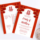 Search for chinese lanterns wedding invitations Red and white
