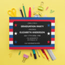 Search for patriotic graduation invitations Stars and stripes