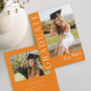 Recherche de orange graduation invitations Simple