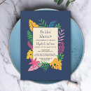 Search for exotic bridal shower invitations Leaves
