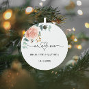 Search for newlywed wedding ornaments Rose gold