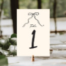 Search for bow wedding table cards Hand drawn