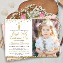 Search for pink and gold first communion invitations Elegant