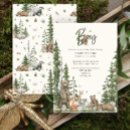 Recherche de woodland baby shower garçon invitations Aquarelle