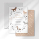 Search for equestrian party invitations Rustic western modern