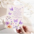 Search for purple butterfly bridal shower invitations Elegant