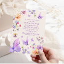 Search for purple butterfly bridal shower invitations He gives me butterflies