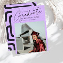 Recherche de purple graduation invitations Fête de diplôme