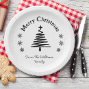 Search for black and white christmas plates Elegant