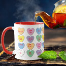 Search for heart candy mugs Be mine