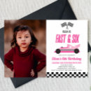 Search for pink car birthday invitations Girl