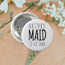 Search for wedding save the dates buttons Bridesmaid