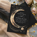 Search for starry night wedding invitations Crescent moon