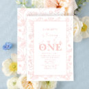 Search for blush pink floral birthday invitations Butterfly