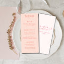 Recherche de blush pink wedding menus De