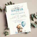 Search for bear balloon invitations Minimal
