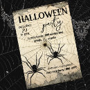 Search for creepy spider on web invitations Spooky