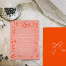 Search for red bachelorette party invitations Bridesmaid