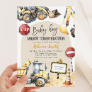 Search for dump truck baby shower invitations Stop the traffic