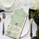Search for luck on invitations Four leaf clover