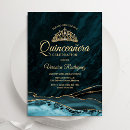 Search for teal blue quinceanera invitations Turquoise