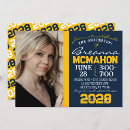 Search for navy graduation invitations Gold