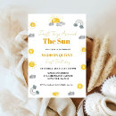 Search for sun 1st birthday invitations Boho rainbow