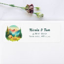 Search for sunset wedding return address labels Bridal shower