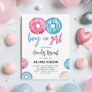 Search for donut gender reveal invitations For her