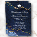 Search for blue and gold graduation invitations University