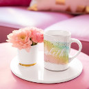Search for pastel rainbow coffee mugs Glitter