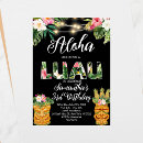 Search for hawaiian birthday invitations Aloha birthday party