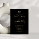 Search for stylish monogram invitations Minimalist