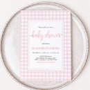 Search for pink gingham baby shower invitations Classic