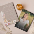 Search for floral graduation invitations College