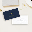 Search for navy blue and gold business cards Minimalist
