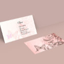 Recherche de papillons roses cartes visite Customer