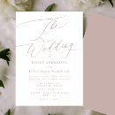 Search for pink and white wedding invitations Dusty rose