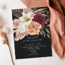 Search for burgundy black wedding invitations Rustic