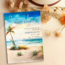 Search for ocean bridal shower invitations Tropical