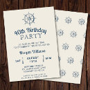 Search for yacht birthday invitations Navy blue