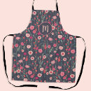 Search for pink and black aprons Floral