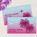 Search for vacation business cards Blue