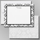 Search for black and white floral note cards Vintage