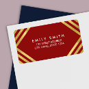 Search for gold lines return address labels Chic