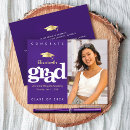 Search for purple and gold graduation High school or college